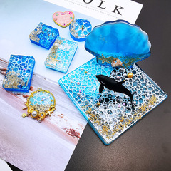 熱銷水波紋海洋白色滴膠素材填充用 DIY用透明印刷素材水晶物配件