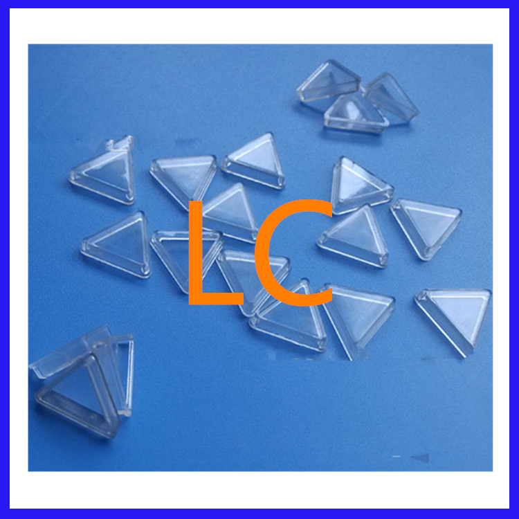 【良辰塑胶】直销高品质配管边长18的三角盖 高透明塑料盖 量大从