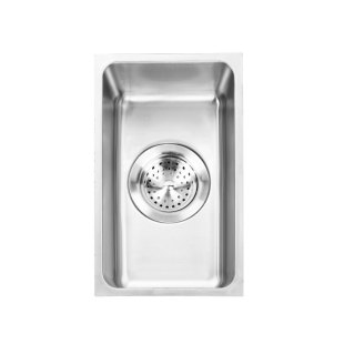 PS-3017 Stainless Steel Single Basin 304 Mini Sink Bar Counter RV Yacht Wash Basin Wire Drawing Thickened Small Single Sink