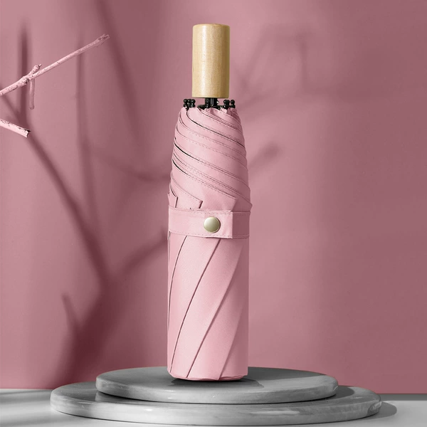 Discover small wooden handle plain vinyl pink