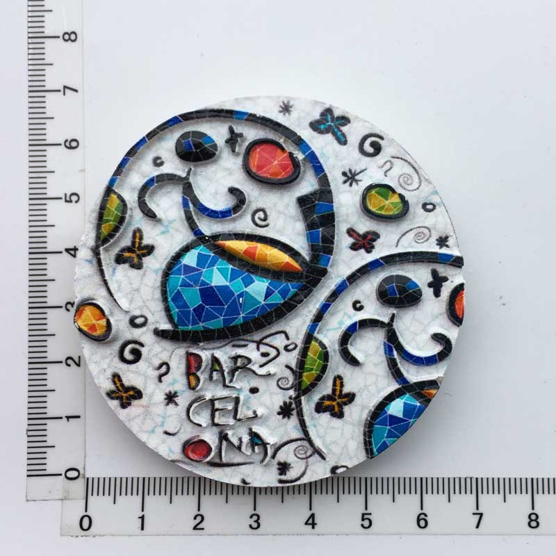 Fabricante en stock suministro transfronterizo al por mayor viajes creativos españoles decoración conmemorativa artesanía UV refrigerador magnético pegatinas