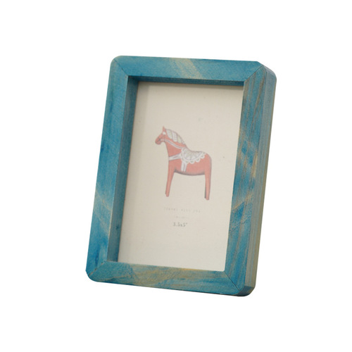 Creative Wooden Personalized Iron Picture Frame Table Wooden Photo Stand Simple Modern Decor 3 inches 5 inches 6 inches 7 inches