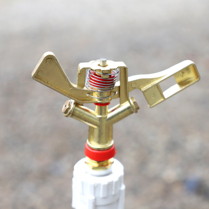 4 puntos 6 puntos DN15 aleación de zinc rotación doble pulverización 360 grados rociador de metal césped sin impuestos