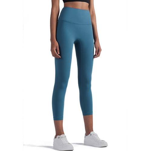NULS Nude Peach Butt Fitness Pants Women's One Piece No Embarrassing Line Tights High Waist Slimming Seven-Point Yoga Pants