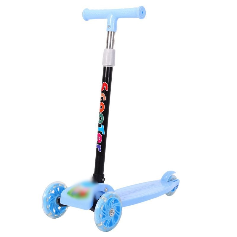 Patinete infantil plegable 2-8 años tres ruedas luces