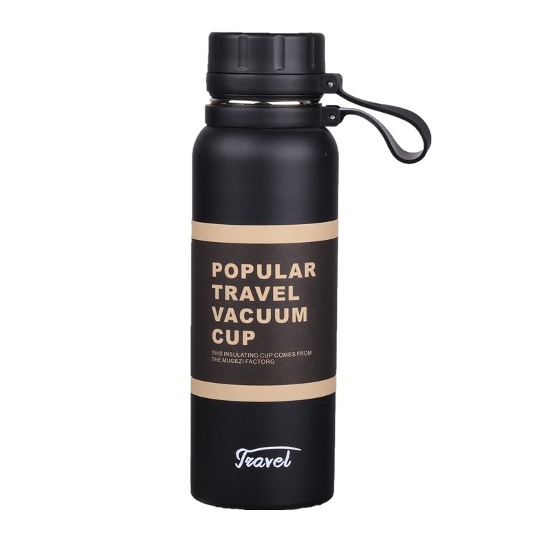 850ml de gran capacidad 304 aerosol termo plástico taza creativa deportes al aire libre Ike acero inoxidable con aislamiento hervidor té red