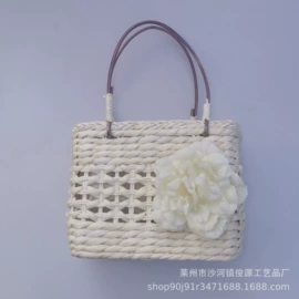 女士单肩包;女士手提包;草编包