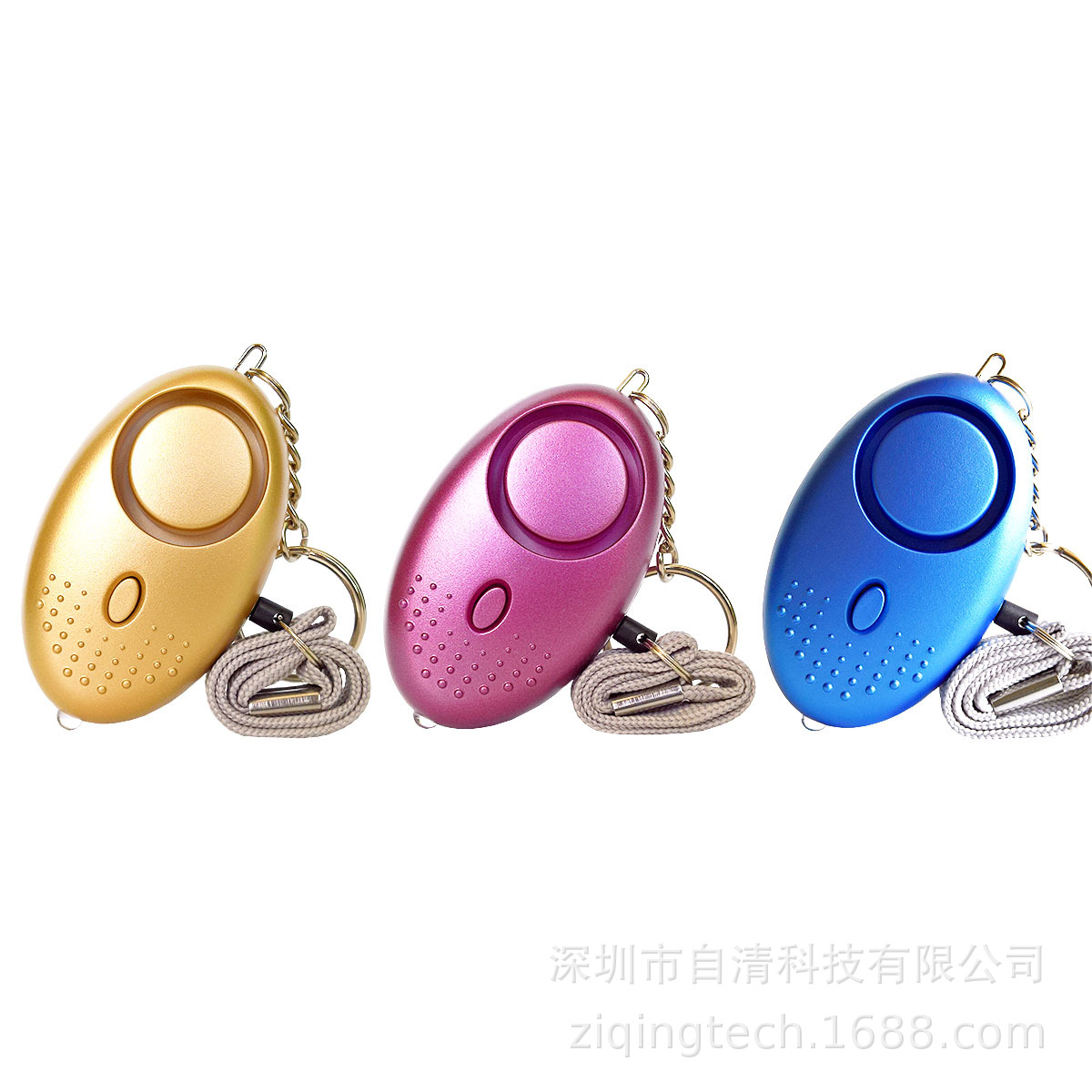 Llavero Alarma Personal de Alto Decibelio con Luz LED para Mujeres