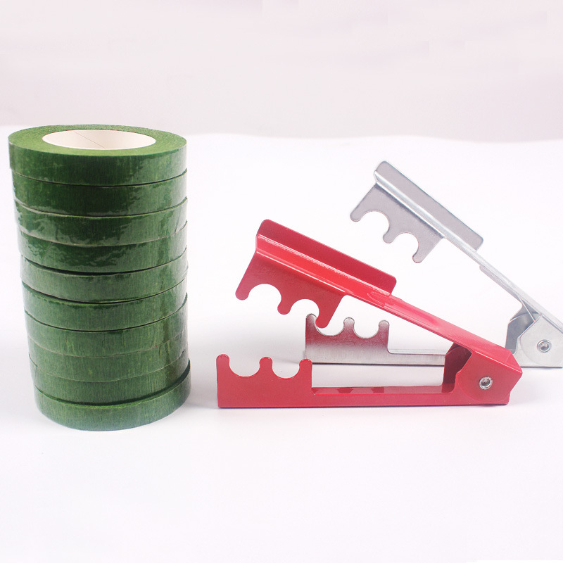 En stock suministro de herramientas florales alicates rosa cinta verde rosa espina herramientas floral flor casa suministros fábrica pelo recto