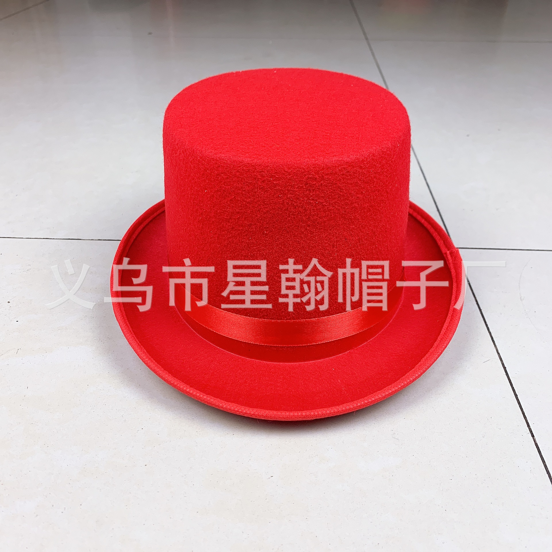 Estrellas americanas y rayas cinta vintage alto sombrero mago etapa rendimiento Festival fieltro paño recto sombrero alto