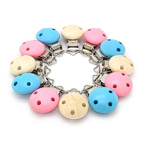 Colorful lotus seed pod-shaped three-hole round nipple clip baby teether pacifier chain anti-drop accessories DIY clip