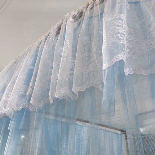 A U-shaped rail palace mosquito net, home rail bracket 1.8 meters floor-standing Nordic ins princess style