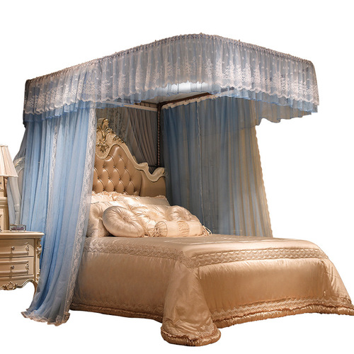 A U-shaped rail palace mosquito net, home rail bracket 1.8 meters floor-standing Nordic ins princess style