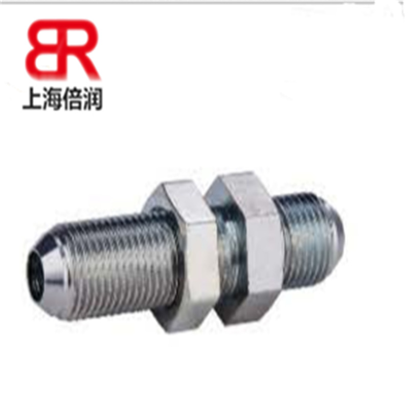 倍润供应公制外螺纹74° 外锥过板接头6Q穿板接头