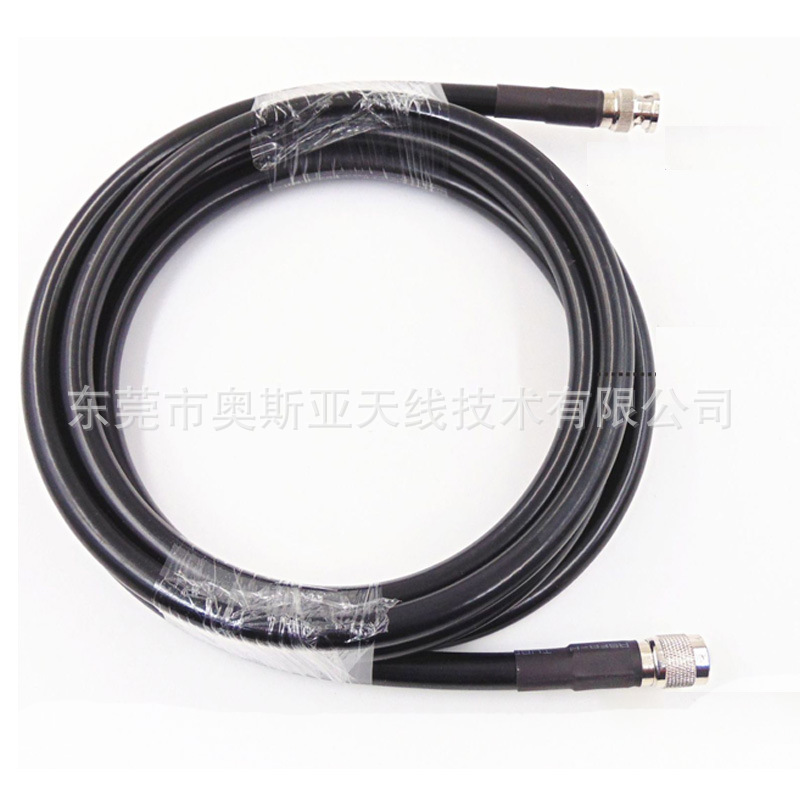 制线长SMA-SMA公头天线馈线延长同轴跳线LMR195粗线双屏蔽东莞