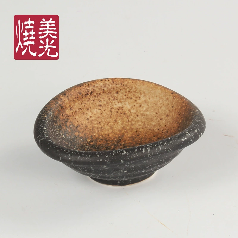 美光烧 Japanese and Korean sauce seasoning disc Ceramic Creative Snacks Creative Small Bowl Hotel Hotel Tableware