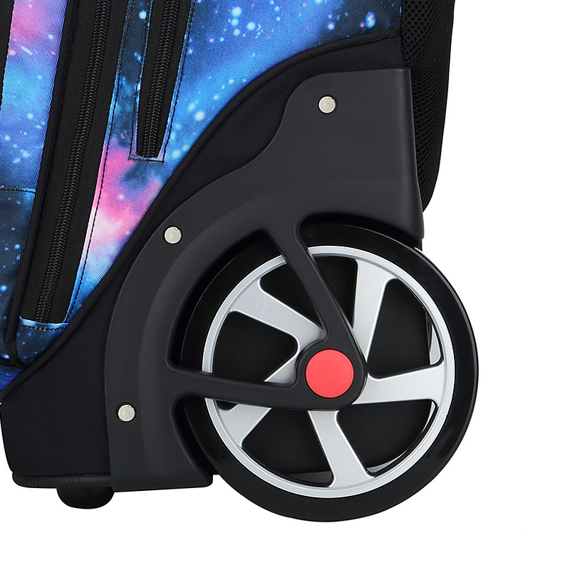 Escuela secundaria de los niños trolley schoolbag Escuela Primaria niños grandes ruedas de escalada niñas estudiantes de secundaria de gran capacidad trolley schoolbag