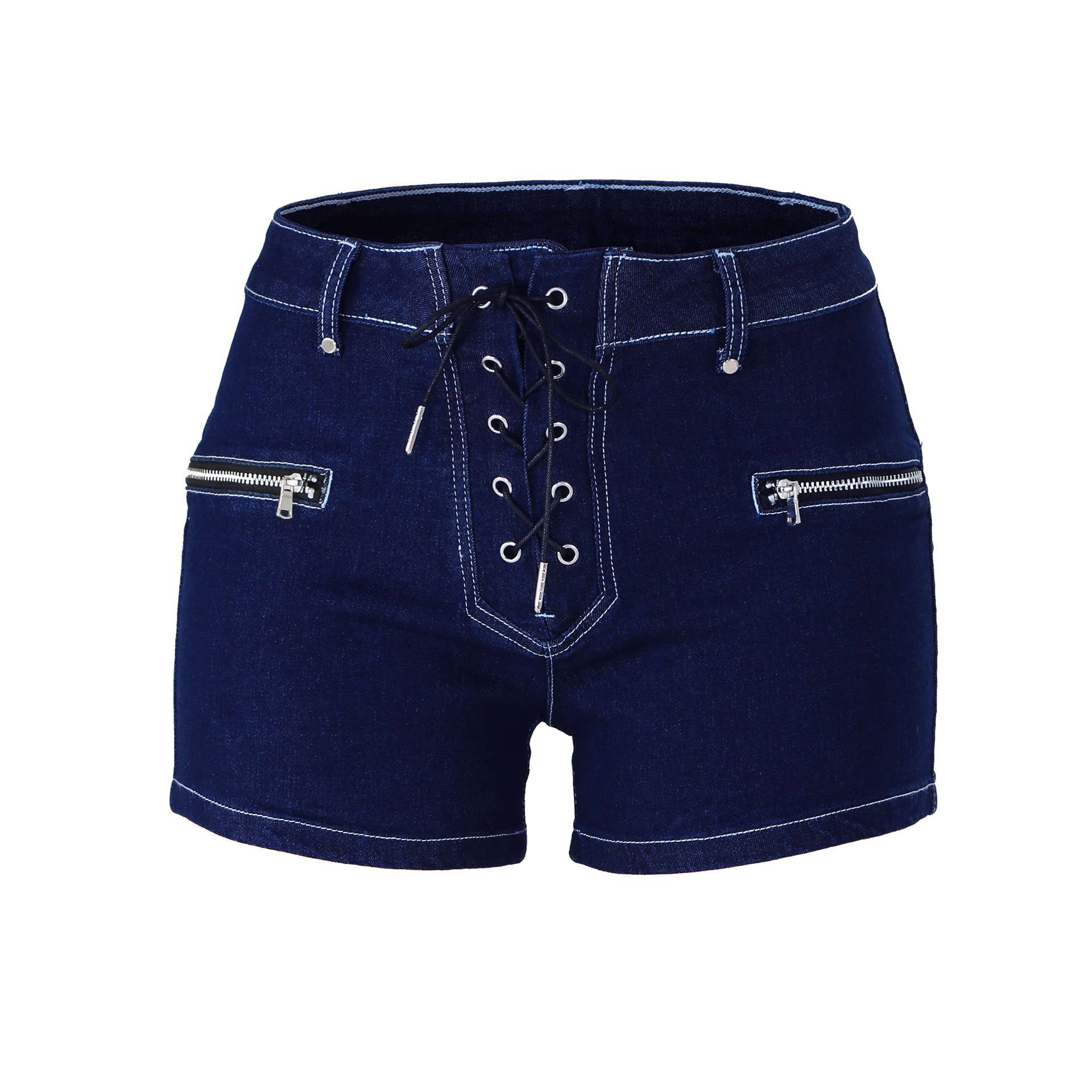2021 primavera nueva moda americana Comercio exterior Amazon marca media cintura deseo AliExpress pantalones cortos de mezclilla