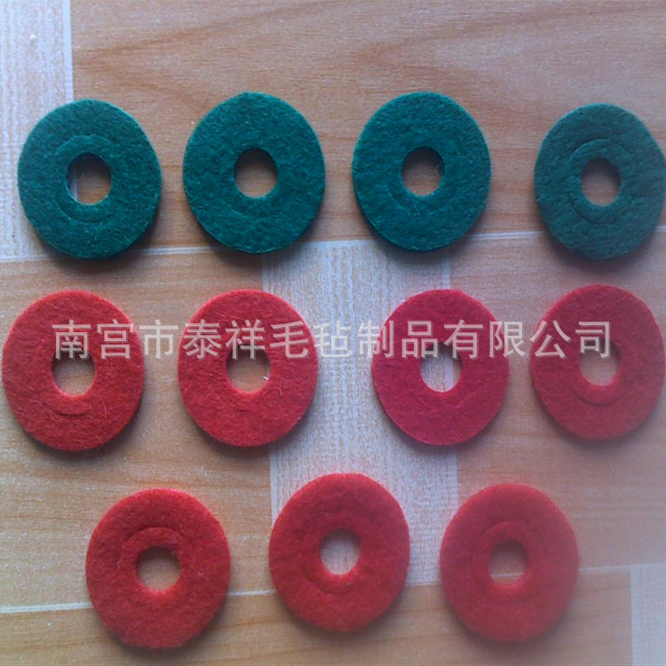 化纤毛毡垫 涤纶毛毡垫 无纺布毛毡圈