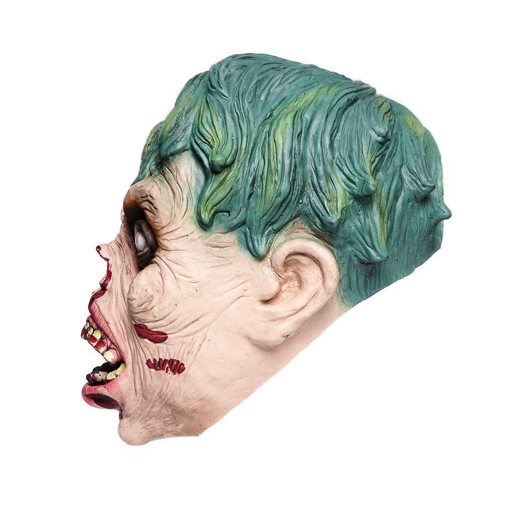 Fabricante en stock máscara de Halloween miedo podrido cara Zombie máscara de látex partido truco embrujado casa accesorios máscara
