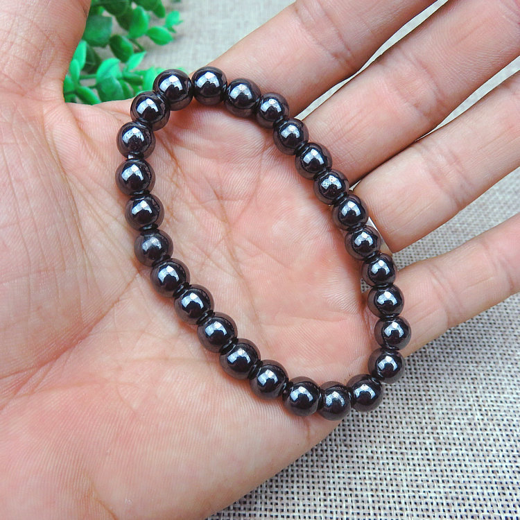 Bracciale elastico in perle per terapia magnetica benessere_voghion.com