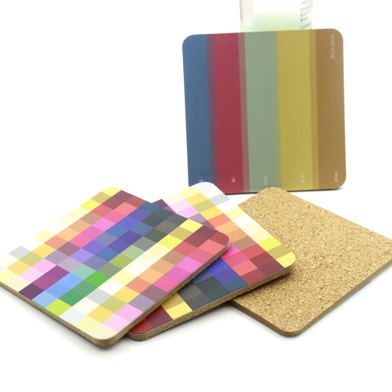 Поставка полосатых ковриков из фибролокна подставки экологически чистые подставки для MDF творческие водонепроницаемые, стойкие к озеру