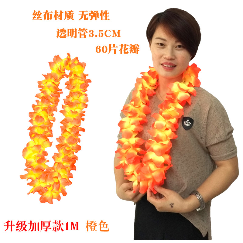 Transfronterizo exclusivo engrosado Garland Hawaiano hula dance club bar fiesta actividades de playa elogio rendimiento Festival