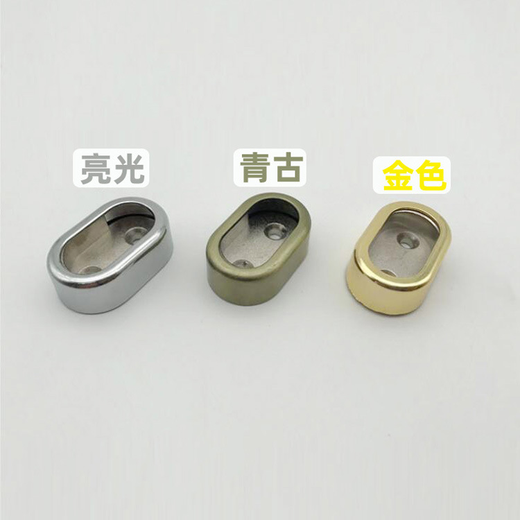 Ropa de combinación Oval engrosada ropa de soporte polo con anillo de goma ropa Polo verde antiguo brillante aleación de zinc ropa Polo asiento en stock