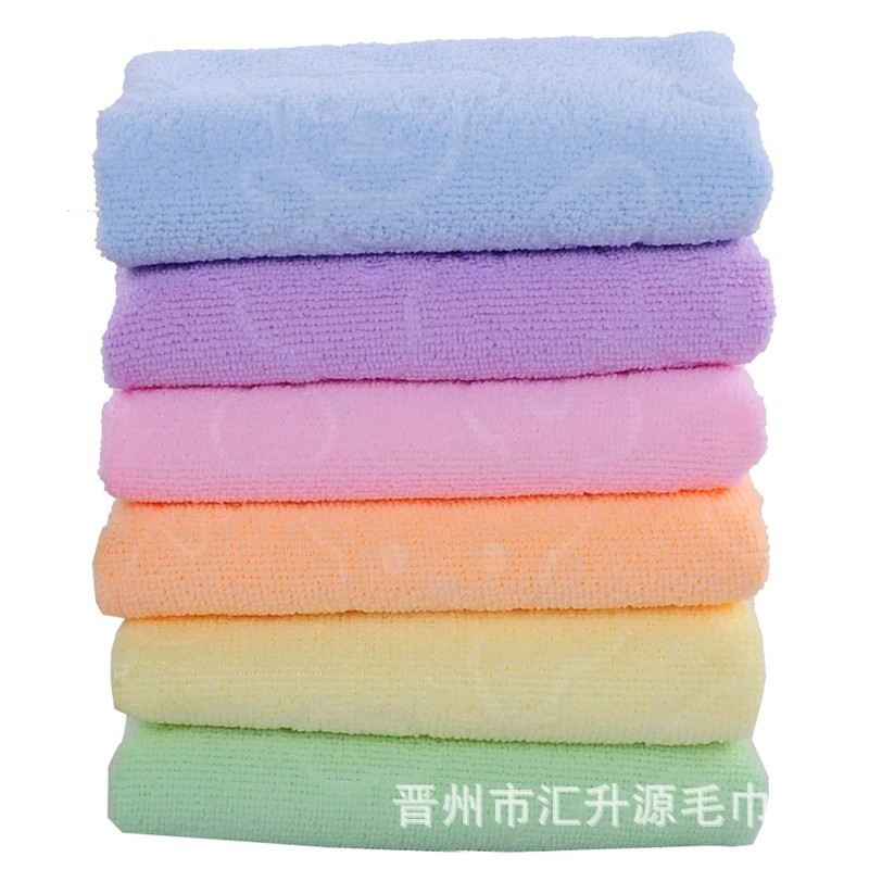 Оптовая продажа фабрики 30*60 Кружева Мультфильм тиснением красочные полотенце один юань запустить Jianghu АЗС подарок полотенце