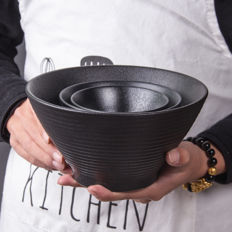 7 pulgadas estilo japonés Ramen fideos tazón de cerámica cuencos de trigo