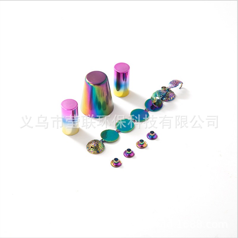 厂家直销新品七彩保色电镀 炫彩真空塑料电镀加工 ABS镀膜加工
