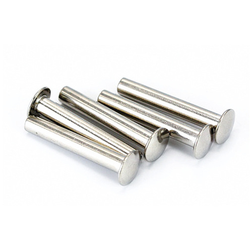 304 stainless steel flat round head semi-hollow rivet M1.5-M8 large flat head rivet hollow rivet GB873
