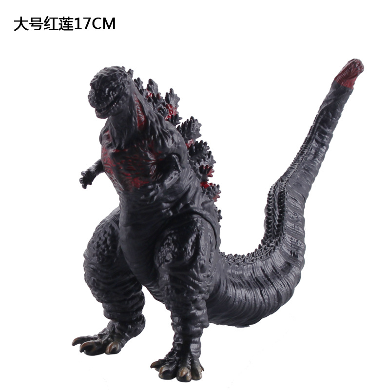Modelo de juguete de goma suave del dinosaurio del monstruo del dinosaurio de GODZILLA extremidades movibles regalo del juguete de la muñeca del vinilo