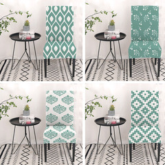 Cross-border new elastic monochrome chair cover European and American style geometric chair cover for home and hotel eBay Amazon Wish