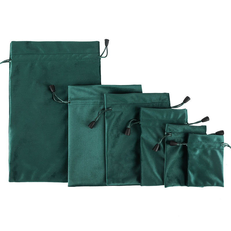 Bolsa de terciopelo de alta gama bolsa de cordón con cordón de joyería bolsa de la suerte bolsa de almacenamiento de perfume cosmético bolsa pequeña a prueba de polvo de terciopelo