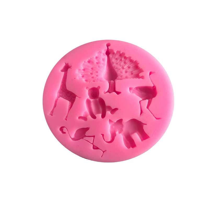 Silicone mold, fondant, handmade, peacock