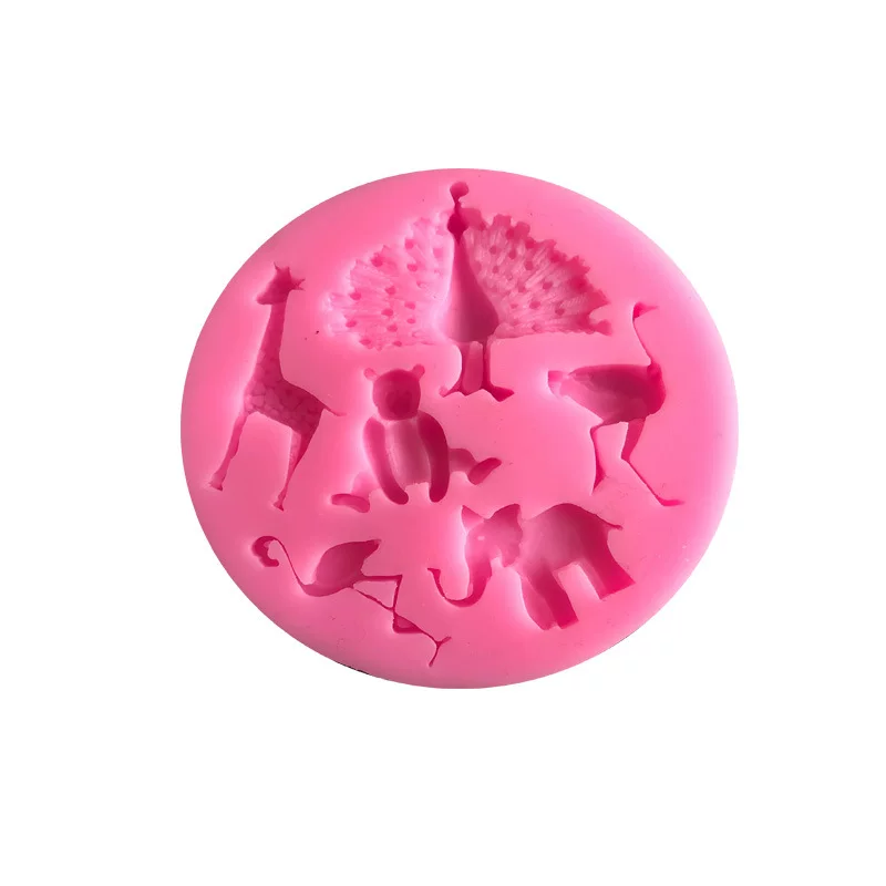 Silicone mold, fondant, handmade, peacock