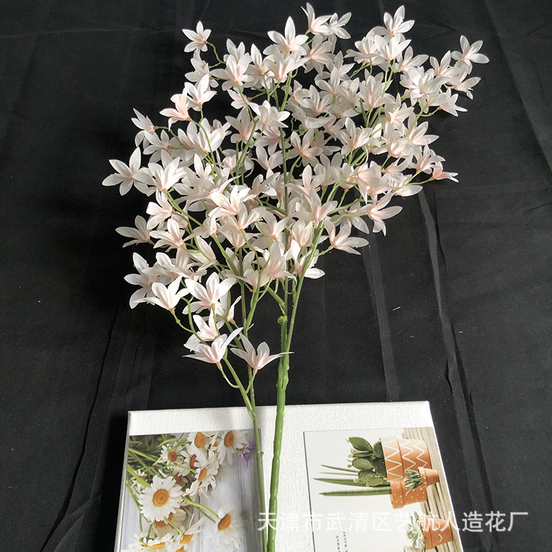 模造文心蘭単枝跳舞蘭結婚祝い天井花家庭生け花配材装飾花メーカー卸売り|undefined