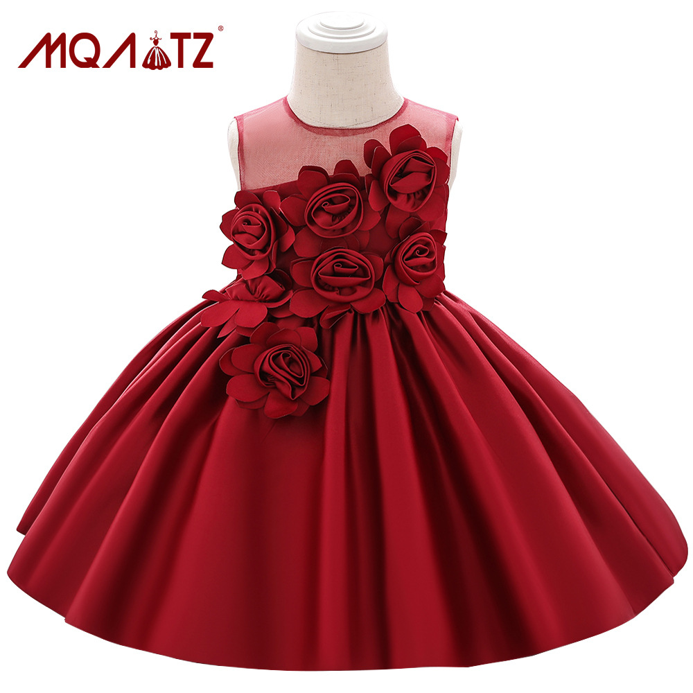 Cross-border flower girl embroidered baby one-year-old dress kid dress photography full moon baby princess dress wash dress Cross-border flower girl embroidered baby one-year-old dress kid dress photography full moon baby princess dress wash dress