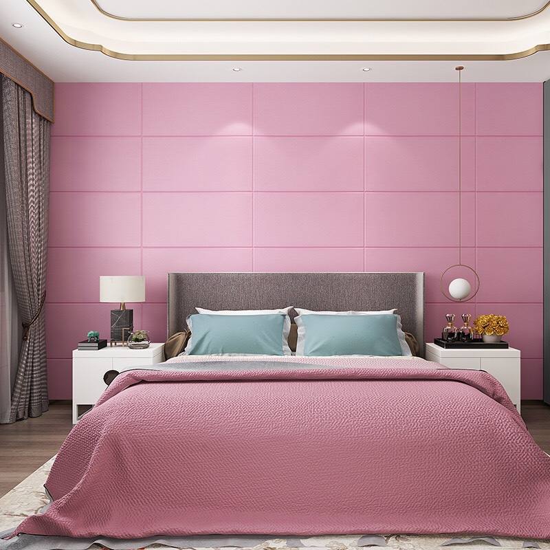 3d Three-dimensional Wall Stickers Living Room Background Wall Foam Sticker Wall Panel Self-adhesive Bedroom Living Room Decorative Wallpaper Soft Bag