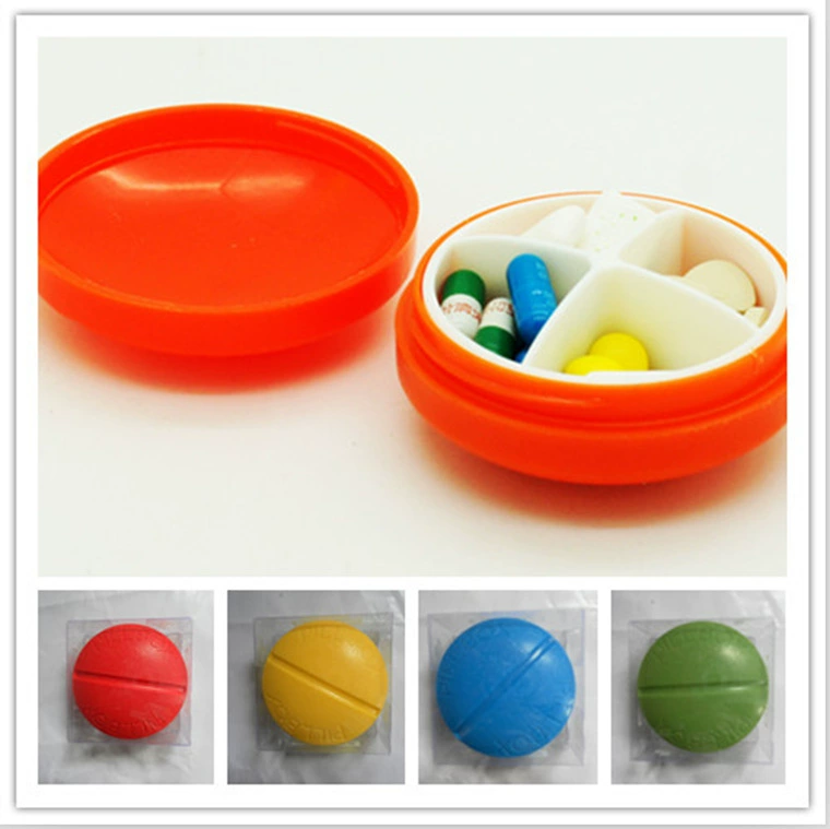 Модный крест 4-клеточная аптечка Шкатулка для драгоценностей Портативная Милая герметичная небольшая аптечка Четырехклеточная аптечка