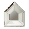Genuine Swarovo 2775 Pentagon Silver Primers & Gray Drilling Austrian Crystal Accessories Five -side Diamond