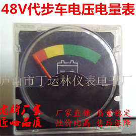 定 做48V老年代步车/残疾人电动代步车电压电量表 圆形指针电量表