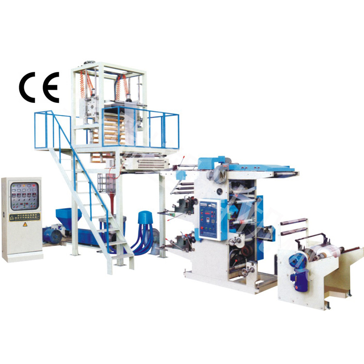 吹膜印刷连线机组 吹膜柔版印刷机连线机组 【印刷吹膜一体机】