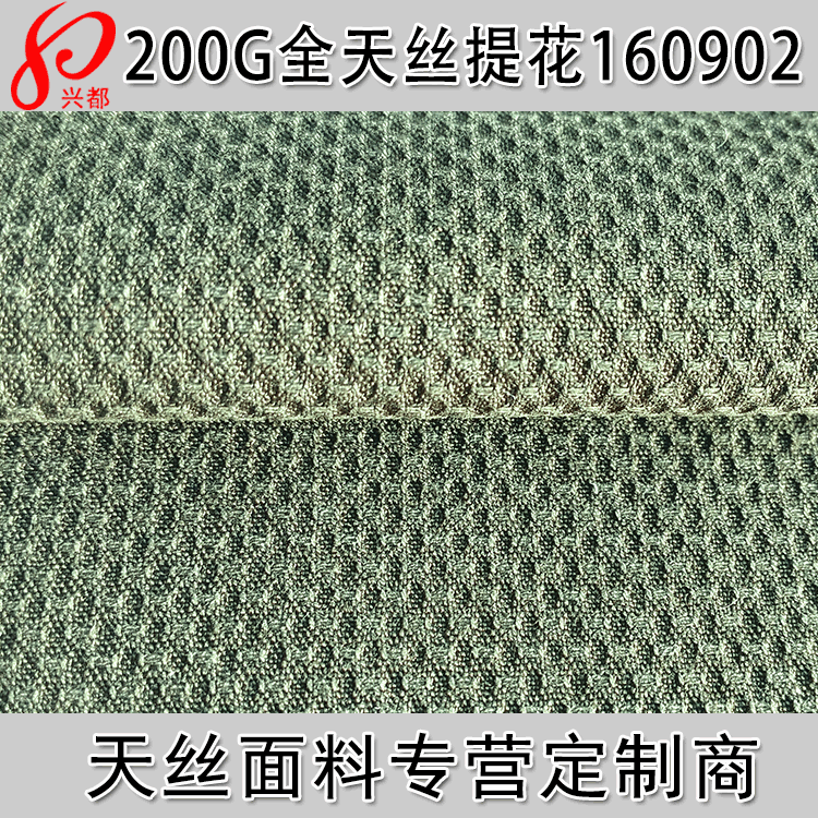 杭州兴都200g天丝提花布 全天丝面料女装服装面料