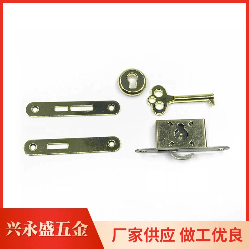 Деревянная шкатулка из цинкового сплава, скрытый замок, фурнитура для багажа, аксессуары, шкатулка для драгоценностей, подарочная коробка, специальный замок