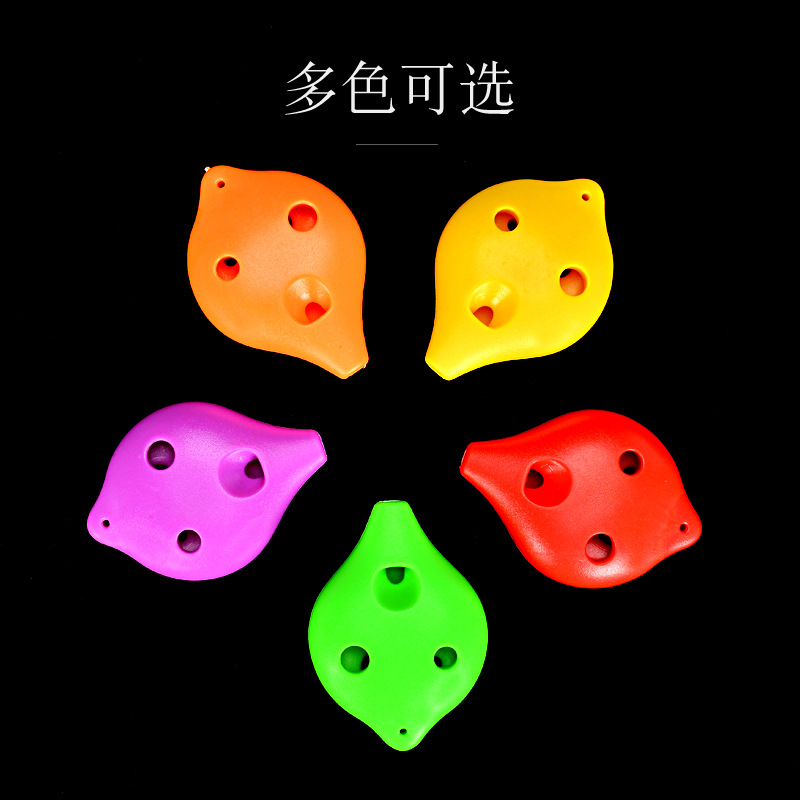 Seis agujeros Ocarina Alto agudos de plástico AC entrada de estudiantes Ocarina 6 hoyos Alto AC tuning Ocarina fábrica al por mayor