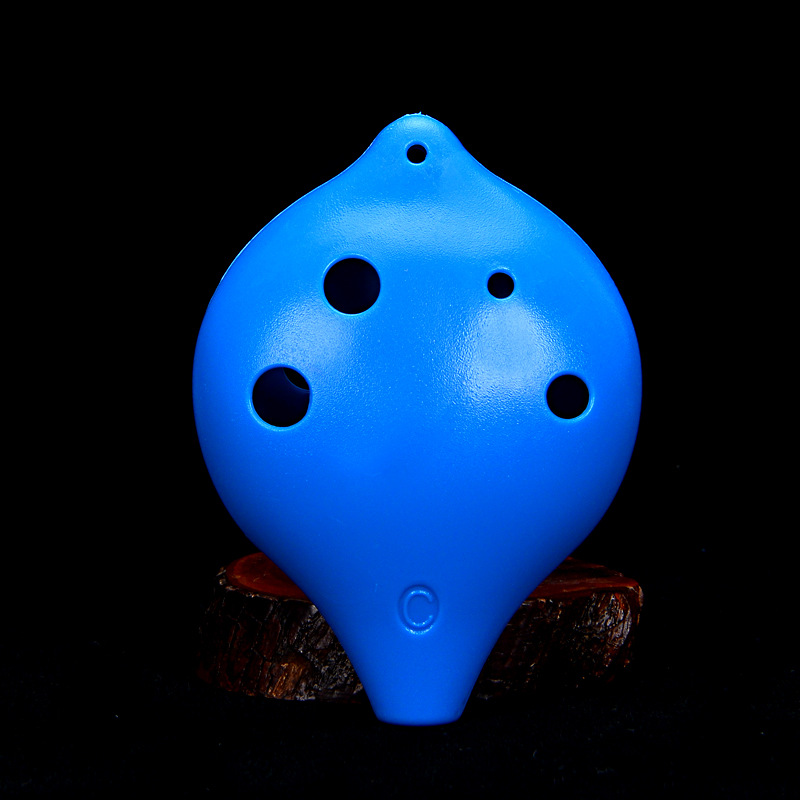 Seis agujeros Ocarina Alto agudos de plástico AC entrada de estudiantes Ocarina 6 hoyos Alto AC tuning Ocarina fábrica al por mayor