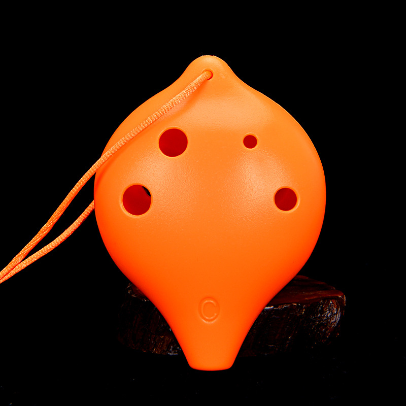 Seis agujeros Ocarina Alto agudos de plástico AC entrada de estudiantes Ocarina 6 hoyos Alto AC tuning Ocarina fábrica al por mayor