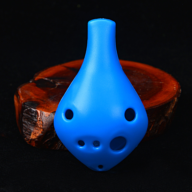 Seis agujeros Ocarina Alto agudos de plástico AC entrada de estudiantes Ocarina 6 hoyos Alto AC tuning Ocarina fábrica al por mayor